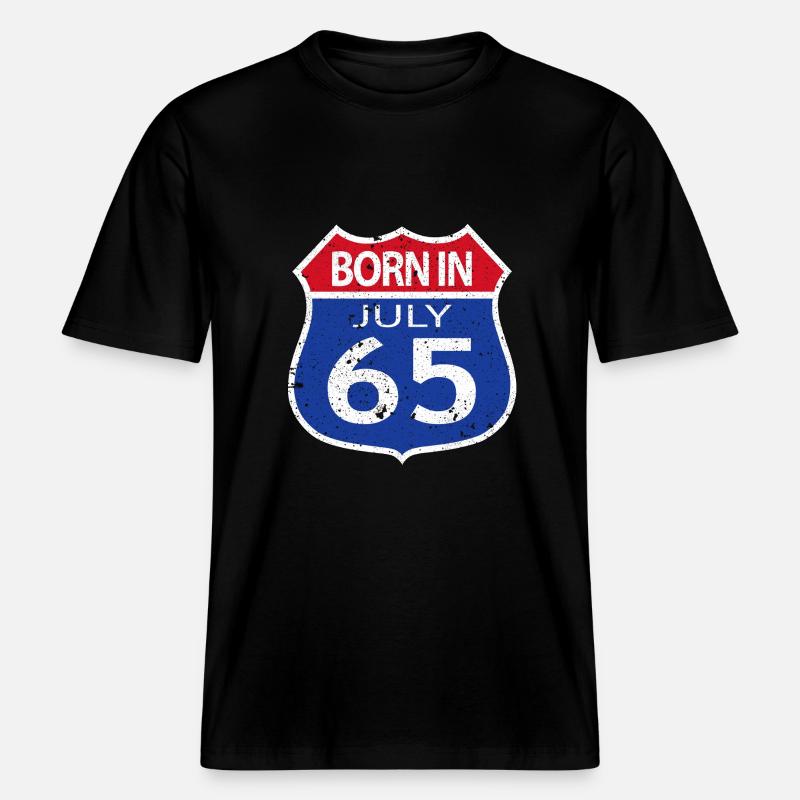 Born in July 1965 -  RELAXED FIT Unisex Organic T-Shirt - black
