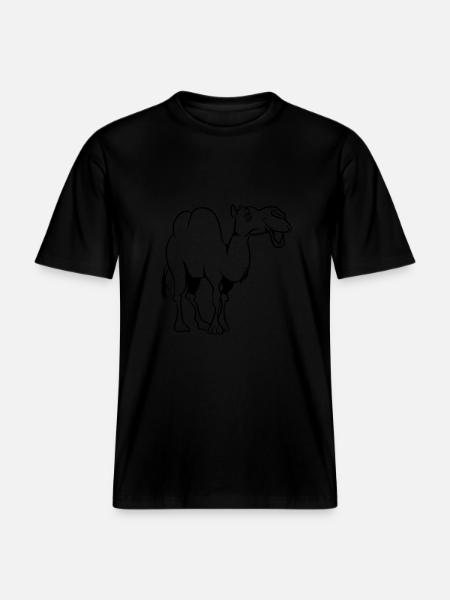 Kamel doof lieb - RELAXED FIT Unisex Organic T-Shirt - Schwarz