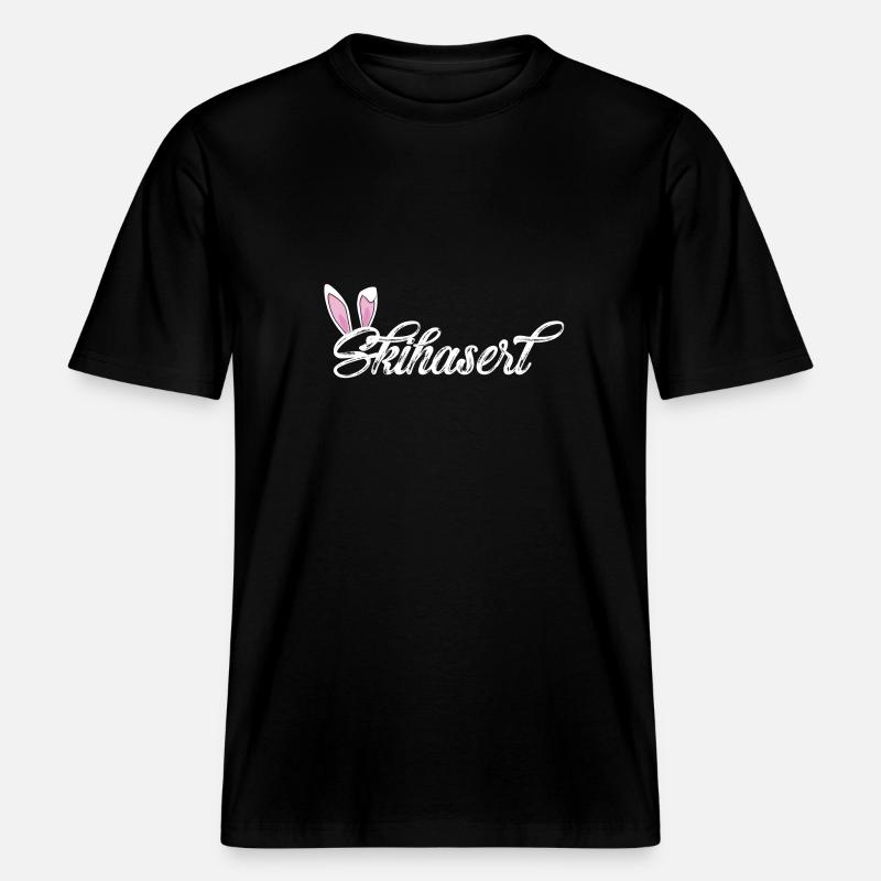 Skihaserl -  RELAXED FIT Unisex Organic T-Shirt - Schwarz