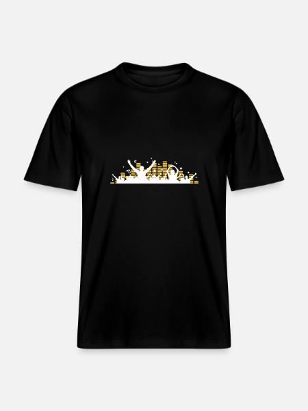 Menschen - Konzert Festival - RELAXED FIT Unisex Organic T-Shirt - Schwarz