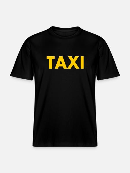 Taxi -  RELAXED FIT Unisex Organic T-Shirt - black