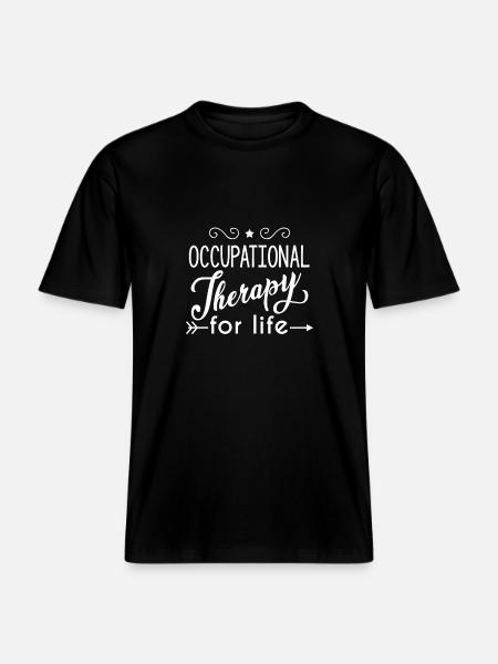 Occupational Therapy for Life - T-shirt unisexe RELAXED FIT en coton bio - noir