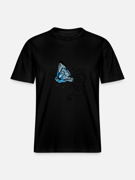 Schmetterling -  RELAXED FIT Unisex Organic T-Shirt - Schwarz