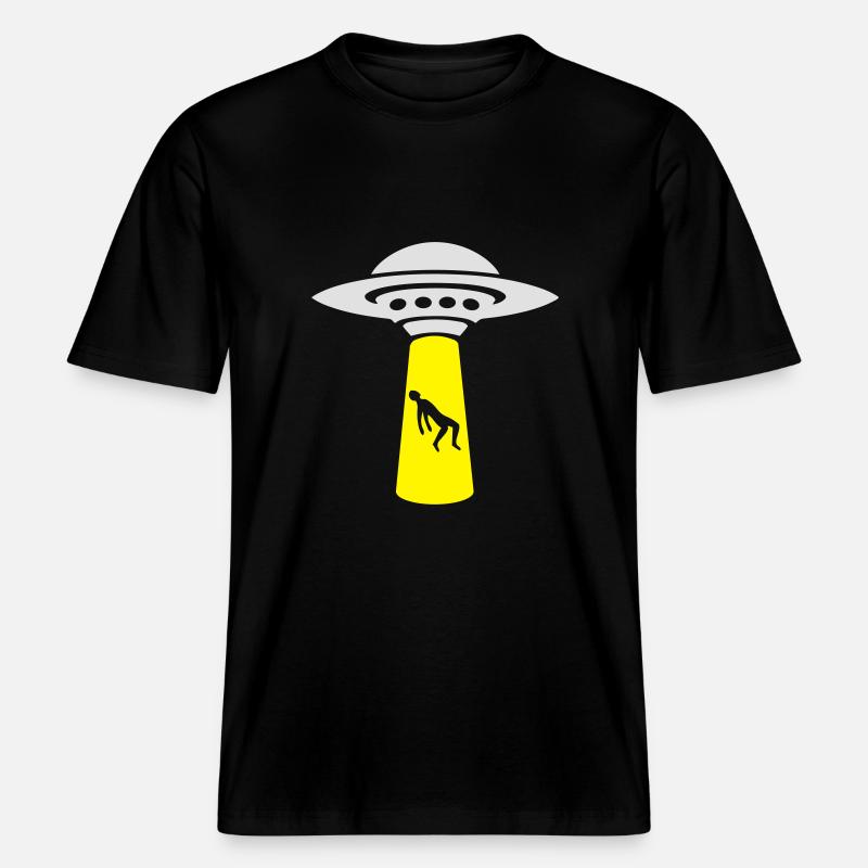 Alien Evolution -  RELAXED FIT Unisex Organic T-Shirt - black