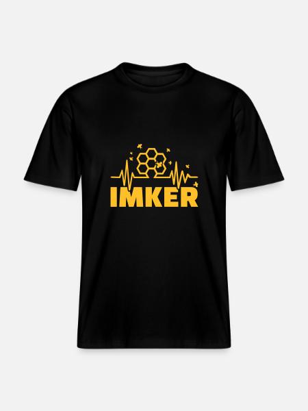 Imker -  RELAXED FIT Unisex Organic T-Shirt - Schwarz