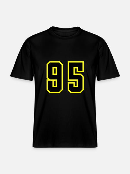 95 Number Leotard -  RELAXED FIT Unisex Organic T-Shirt - black