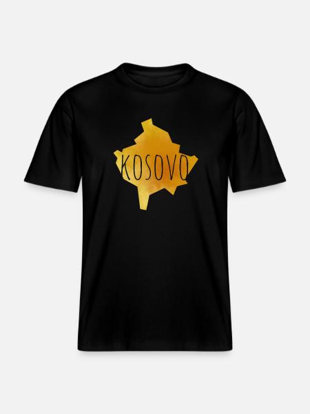 kosovo -  RELAXED FIT Unisex Organic T-Shirt - black
