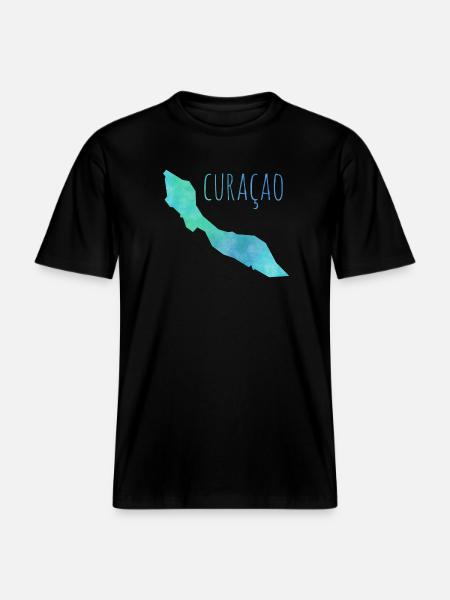 Curacao -  RELAXED FIT Unisex Organic T-Shirt - black
