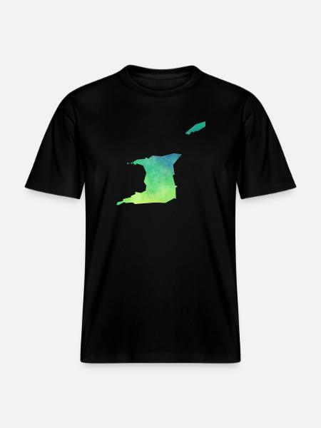 Trinidad and Tobago - RELAXED FIT Unisex Organic T-Shirt - black