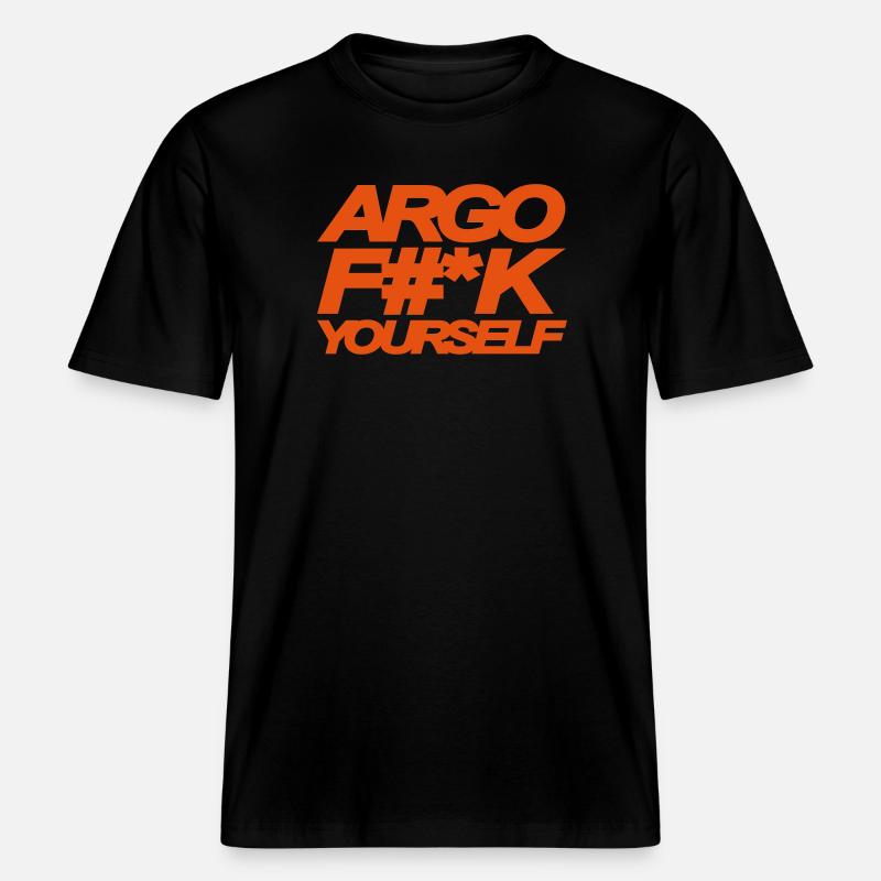 ARGO BAISE YOURSELF -  T-shirt unisexe RELAXED FIT en coton bio - noir