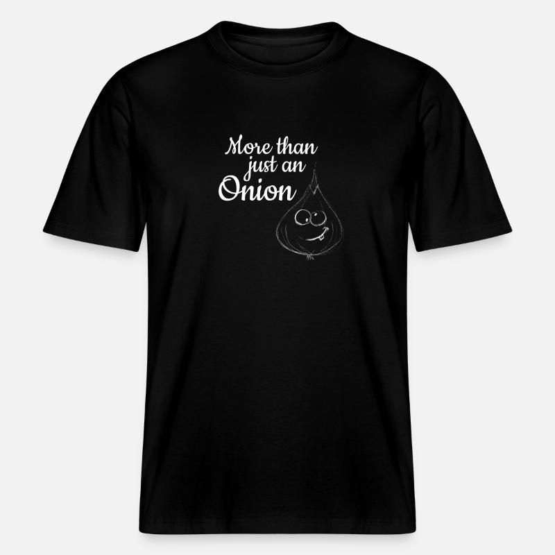 Plus qu'un simple oignon -  T-shirt unisexe RELAXED FIT en coton bio - noir