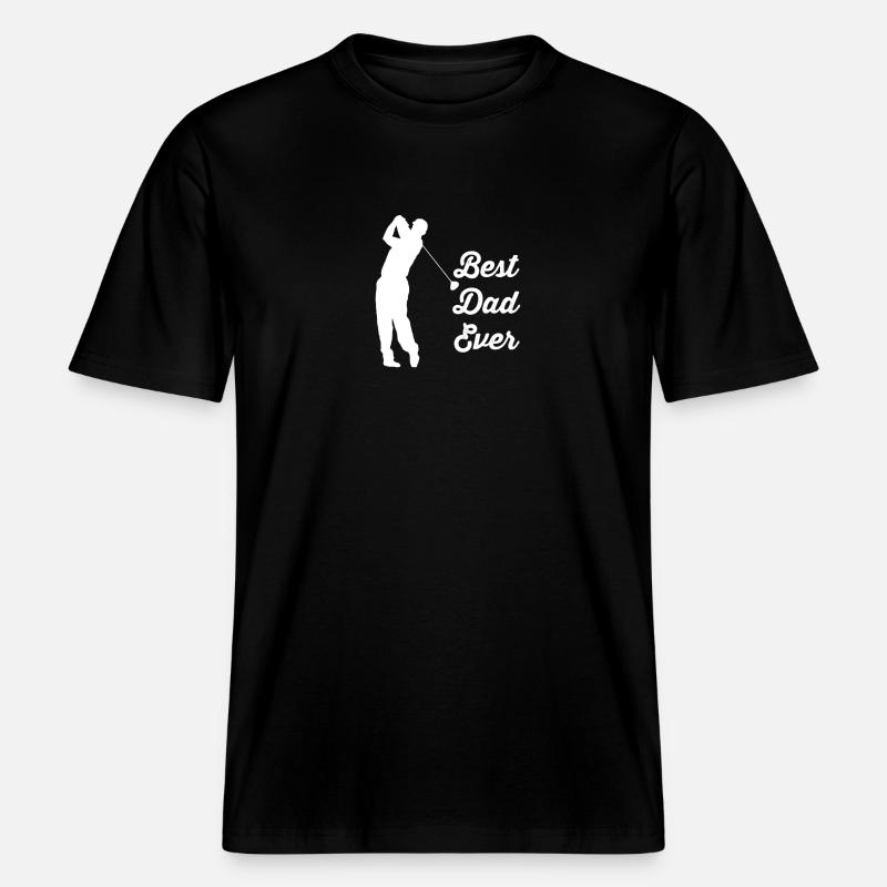 Le golf -  T-shirt unisexe RELAXED FIT en coton bio - noir