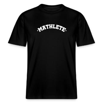 Math math club arithmétique -  T-shirt unisexe RELAXED FIT en coton bio - noir - Devant - Alina (178cm) & Michal (187cm)