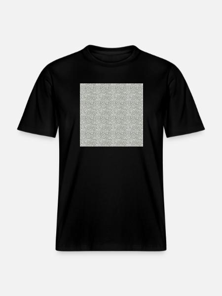 Gemusterter Granitstein in Grautönen -  RELAXED FIT Unisex Organic T-Shirt - black