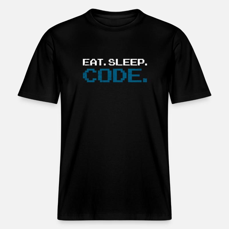 Programmieren Coden Informatik -  RELAXED FIT Unisex Organic T-Shirt - Schwarz