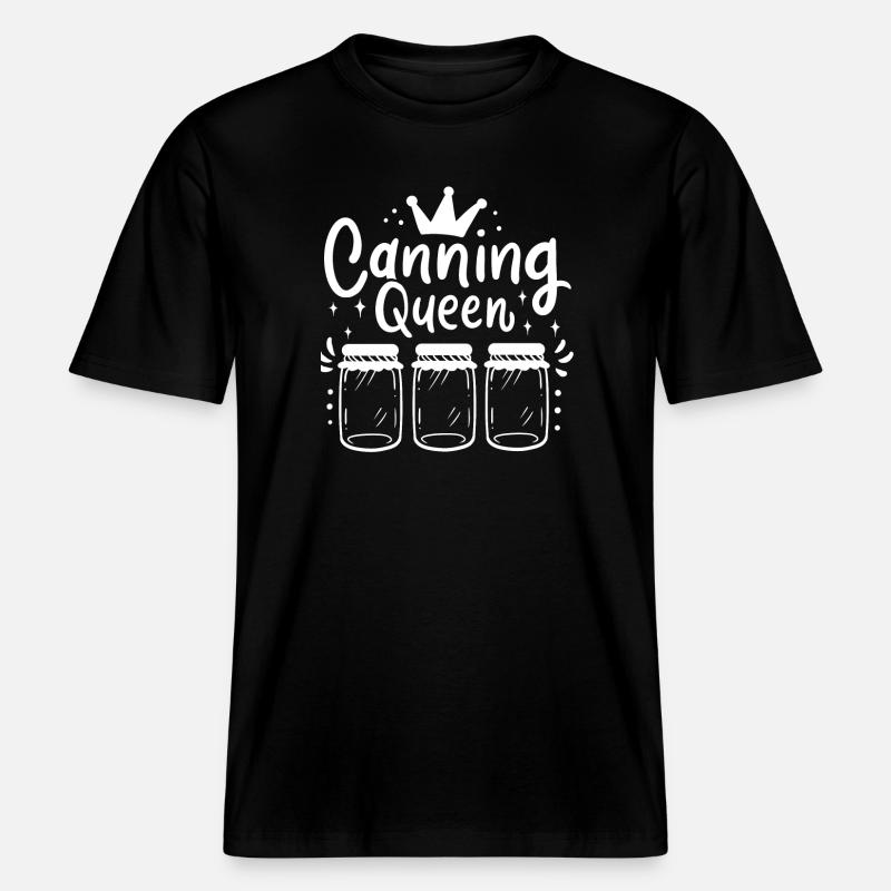 Mélanger des bocaux de confiture -  T-shirt unisexe RELAXED FIT en coton bio - noir