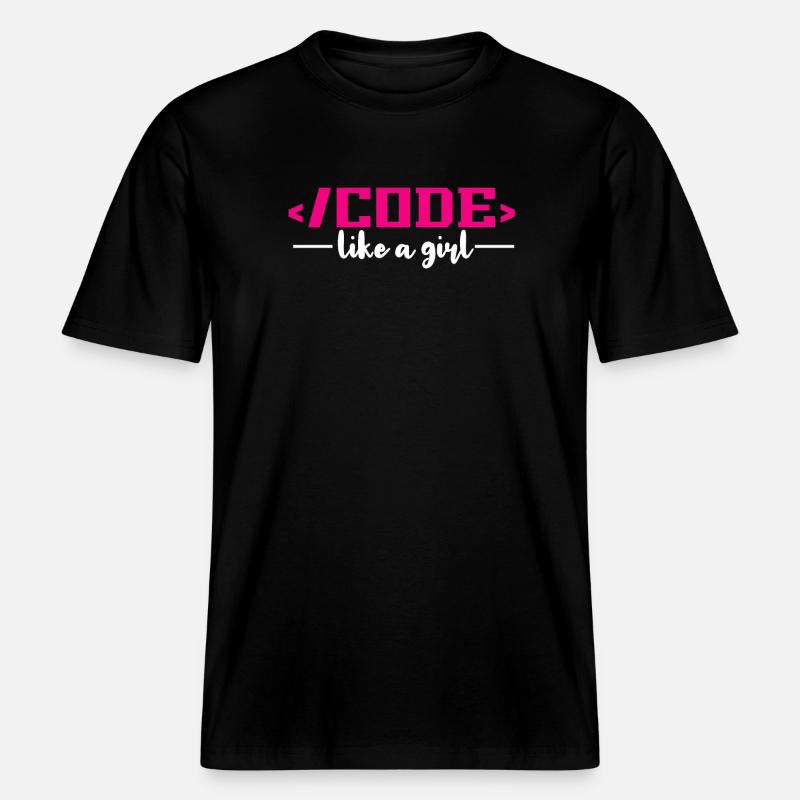 Codierung Programmierung Informatik -  RELAXED FIT Unisex Organic T-Shirt - Schwarz