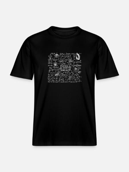 50 birthday math teacher -  RELAXED FIT Unisex Organic T-Shirt - black