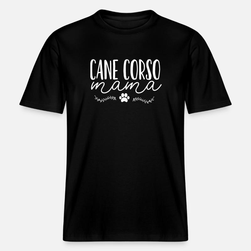 Cane corso - T-shirt unisexe RELAXED FIT en coton bio - noir