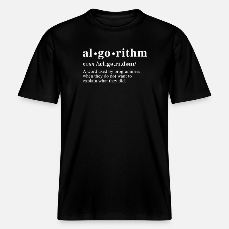 Algorithmusdefinition - RELAXED FIT Unisex Organic T-Shirt - Schwarz