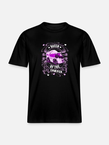 Queen Of The Camper - RELAXED FIT Unisex Organic T-Shirt - black
