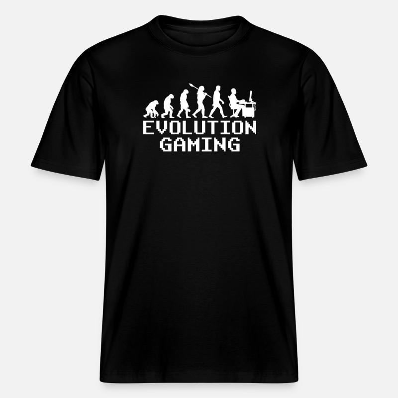 Évolution du jeu PC -  T-shirt unisexe RELAXED FIT en coton bio - noir