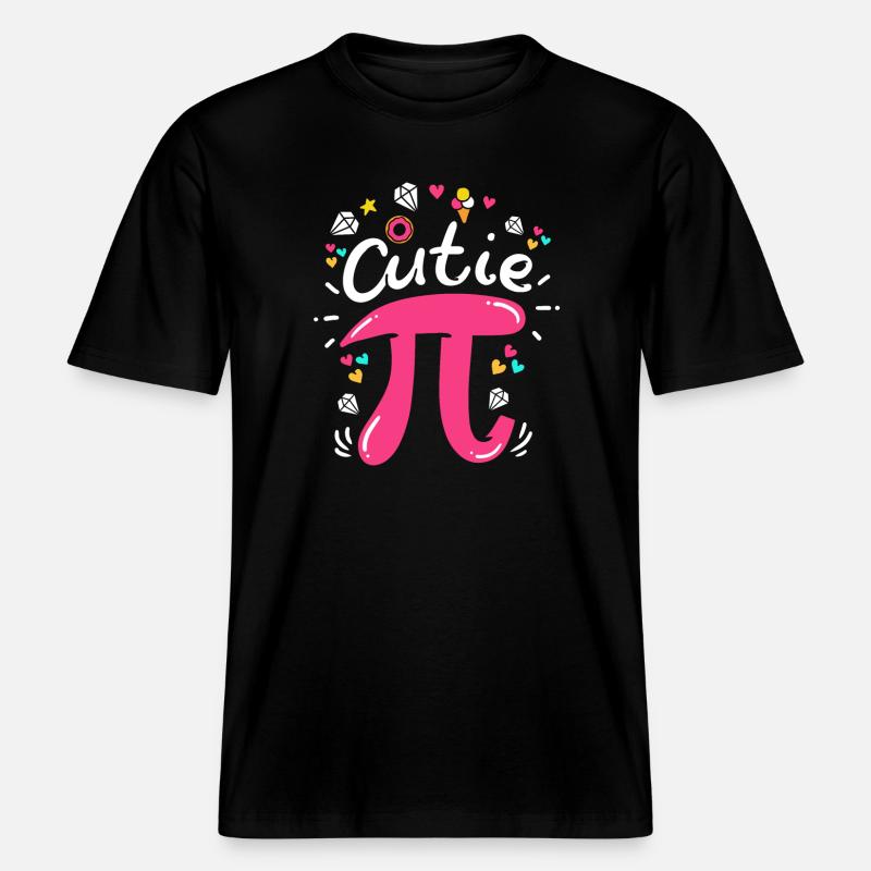 Pi jour Pi maths -  T-shirt unisexe RELAXED FIT en coton bio - noir