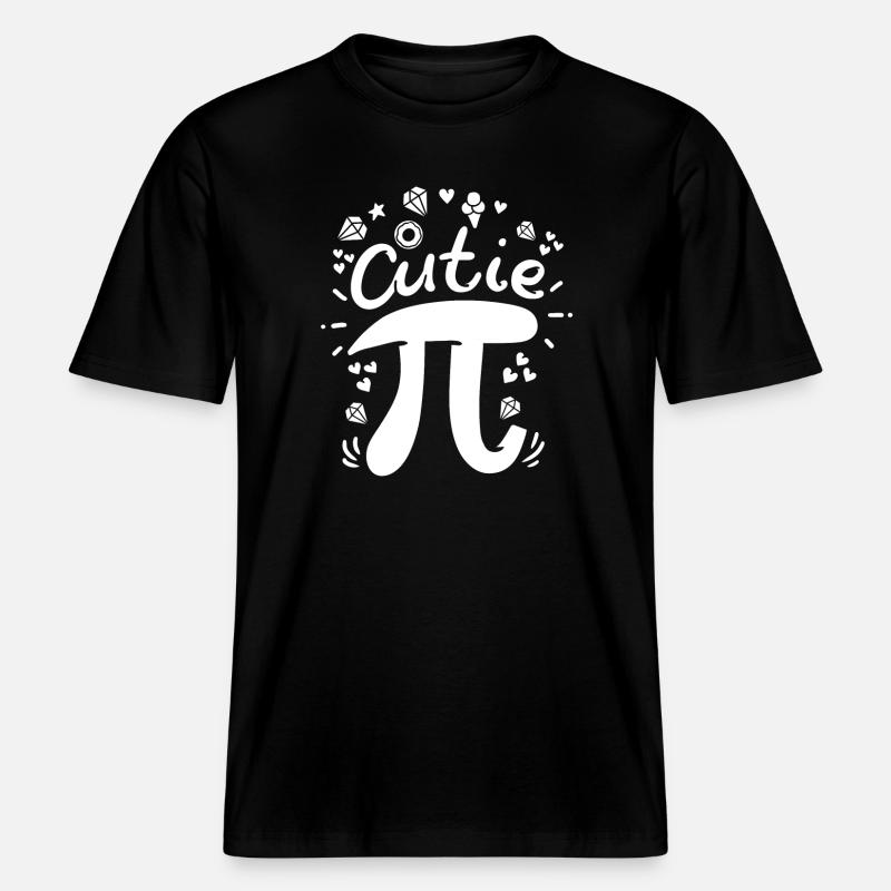 Pi Pi Day Math - RELAXED FIT Unisex Organic T-Shirt - black