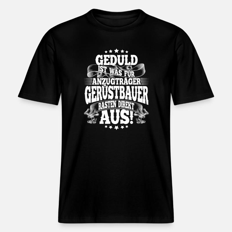 Constructeurs d’échafaudages -  T-shirt unisexe RELAXED FIT en coton bio - noir