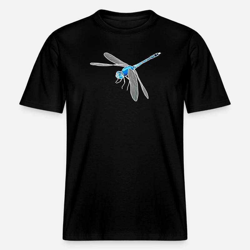 Libelle -  RELAXED FIT Unisex Organic T-Shirt - Schwarz