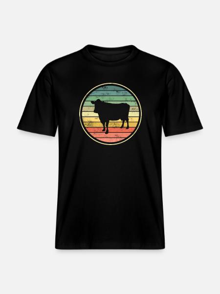 Kuh Kühe - RELAXED FIT Unisex Organic T-Shirt - Schwarz