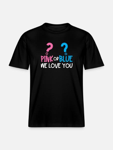 Gender Reveal Party - RELAXED FIT Unisex Organic T-Shirt - Schwarz