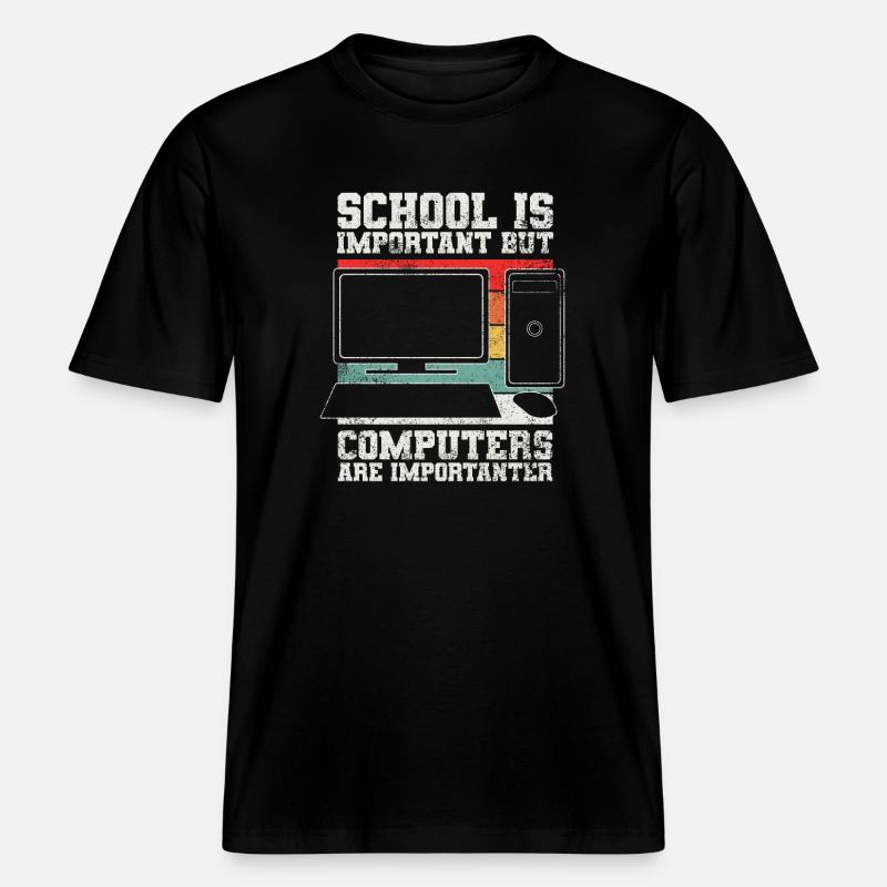 Computer Programmierer -  RELAXED FIT Unisex Organic T-Shirt - Schwarz