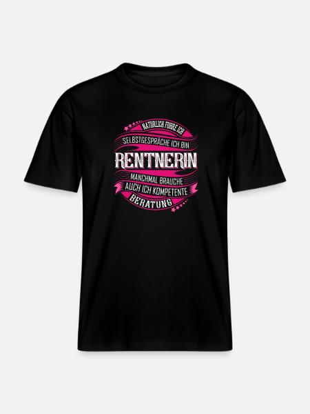 Rentnerin -  RELAXED FIT Unisex Organic T-Shirt - Schwarz
