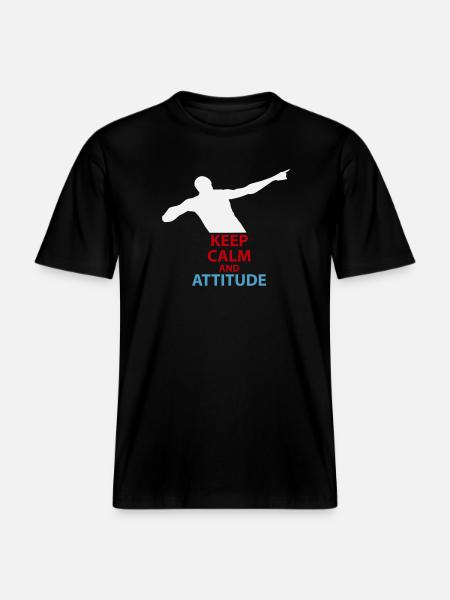Calm and Attitude Silhouette -  RELAXED FIT Unisex Organic T-Shirt - black