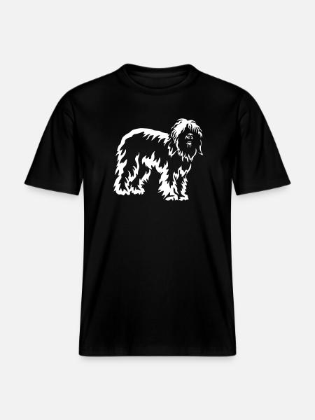 Berger portugais « Black Edition » -  T-shirt unisexe RELAXED FIT en coton bio - noir