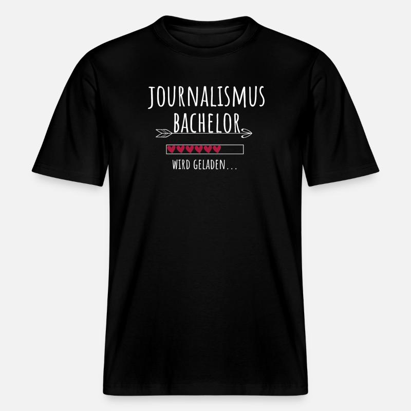 Journalismus Bachelor Studium Studentin Geschenk -  RELAXED FIT Unisex Organic T-Shirt - Schwarz