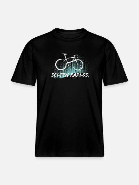 Selten Radlos - Fahrrad -  RELAXED FIT Unisex Organic T-Shirt - Schwarz