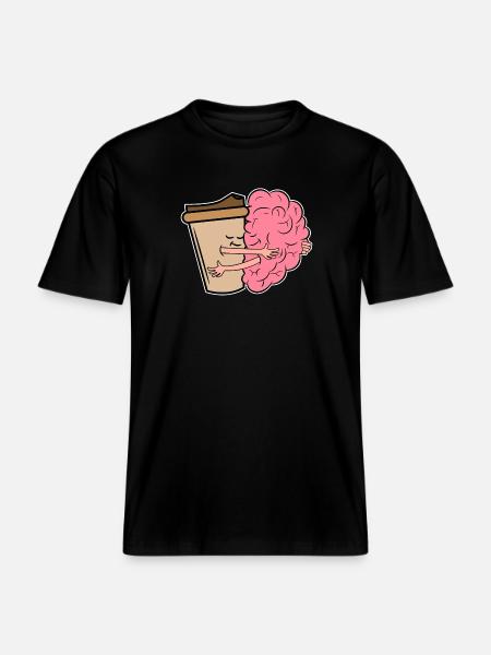 Kaffee Trinken Kaffeeliebhaber Kaffeetrinker - RELAXED FIT Unisex Organic T-Shirt - Schwarz