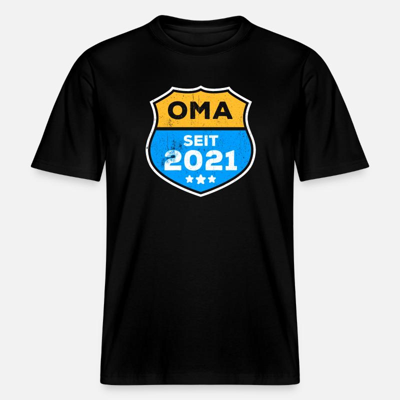 Seniorin Oma Großmutter Statement Ruhestand -  RELAXED FIT Unisex Organic T-Shirt - Schwarz