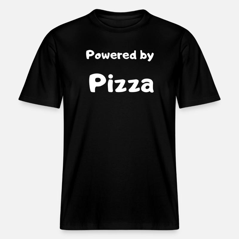 Conception de pizzas - T-shirt unisexe RELAXED FIT en coton bio - noir