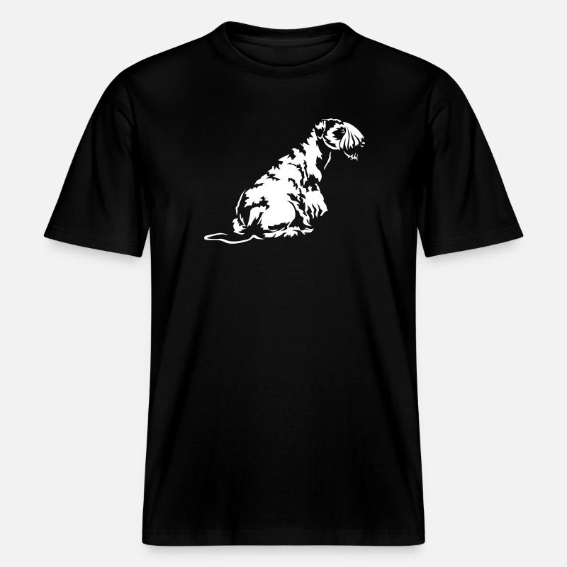 Cesky Terrier "Black Edition" - RELAXED FIT Unisex Organic T-Shirt - Schwarz