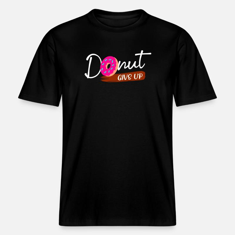 Bonbons Déclaration Donut Snacking Cuisson -  T-shirt unisexe RELAXED FIT en coton bio - noir