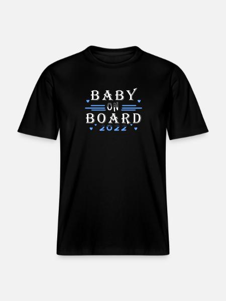 Bébé 2022 - Naissance Enceinte 2022 - T-shirt unisexe RELAXED FIT en coton bio - noir