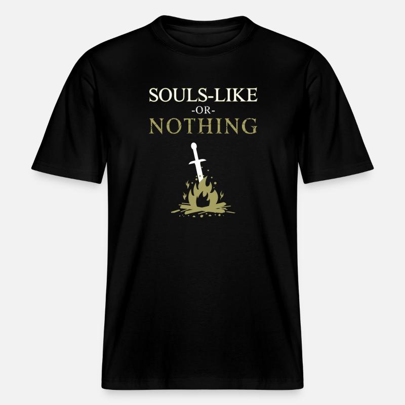 Seelen-Like oder nichts -  RELAXED FIT Unisex Organic T-Shirt - Schwarz