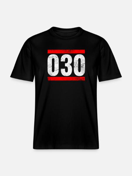 030 - RELAXED FIT Unisex Organic T-Shirt - Schwarz