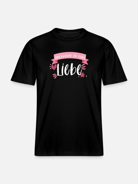 Klettern Alpinklettern Liebe Berge Geschenk -  RELAXED FIT Unisex Organic T-Shirt - Schwarz