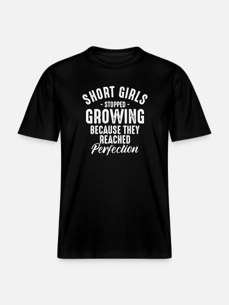 Kleine Mädchen erreichten Perfektion -  RELAXED FIT Unisex Organic T-Shirt - Schwarz