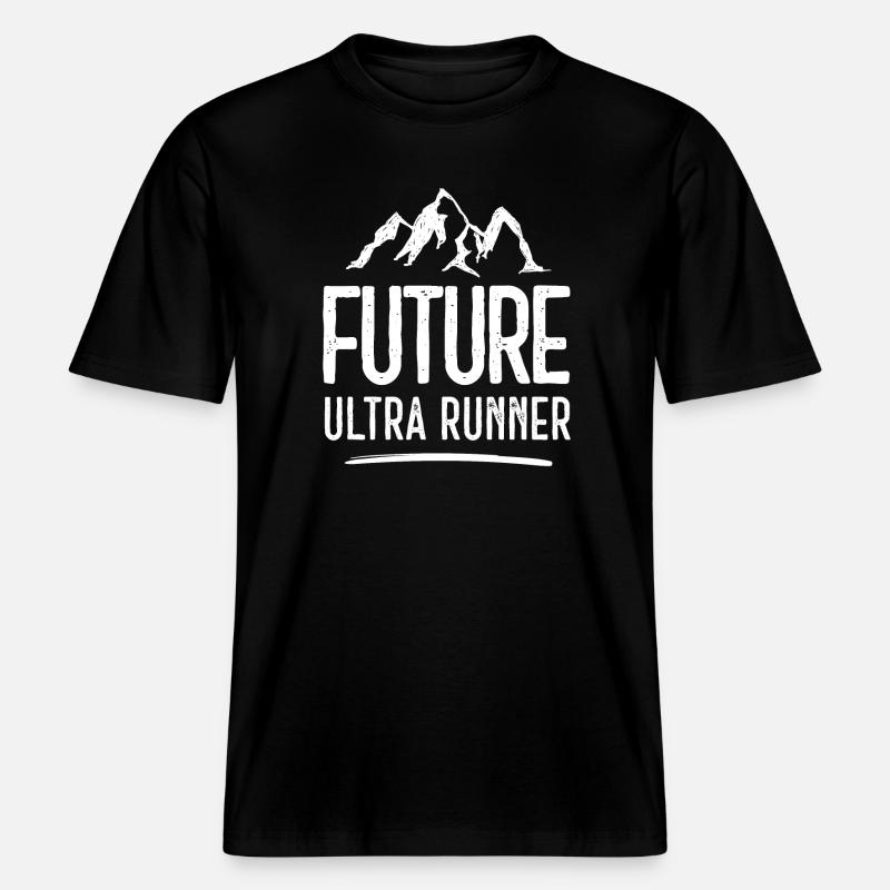 Futur Ultra Runner -  T-shirt unisexe RELAXED FIT en coton bio - noir