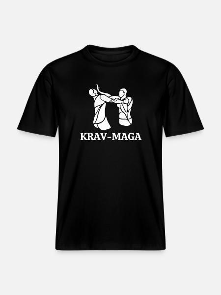Krav maga, self defense, self defense -  RELAXED FIT Unisex Organic T-Shirt - black